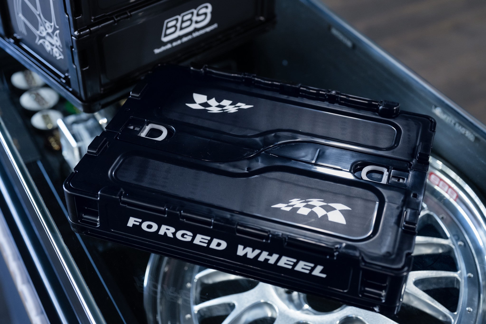 BBS 20L Foldable Container Box - Black - Merchandise