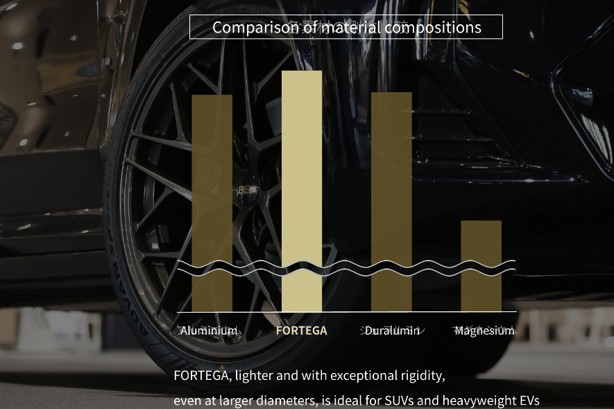 BBS FORTEGA for Porsche Taycan 4S - F: 21x9.5 + 53 R: