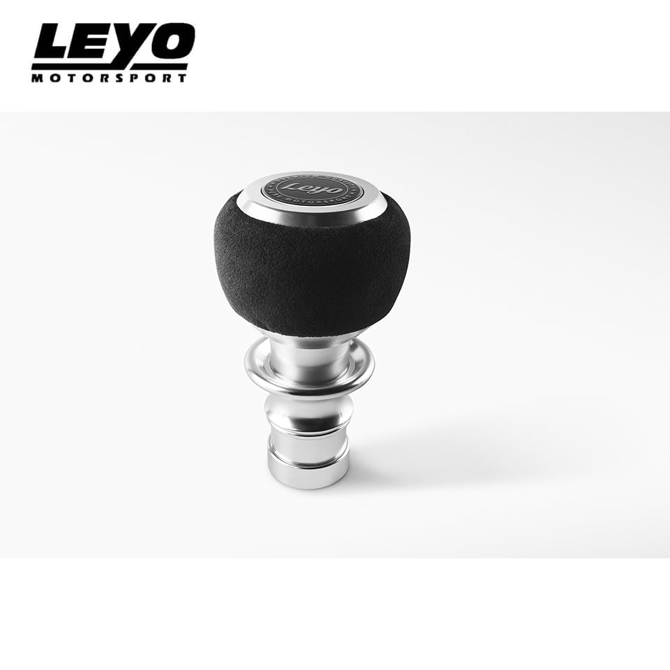 Black Alcantara DSG Shift Knob Silver Anodized - Volkswagen