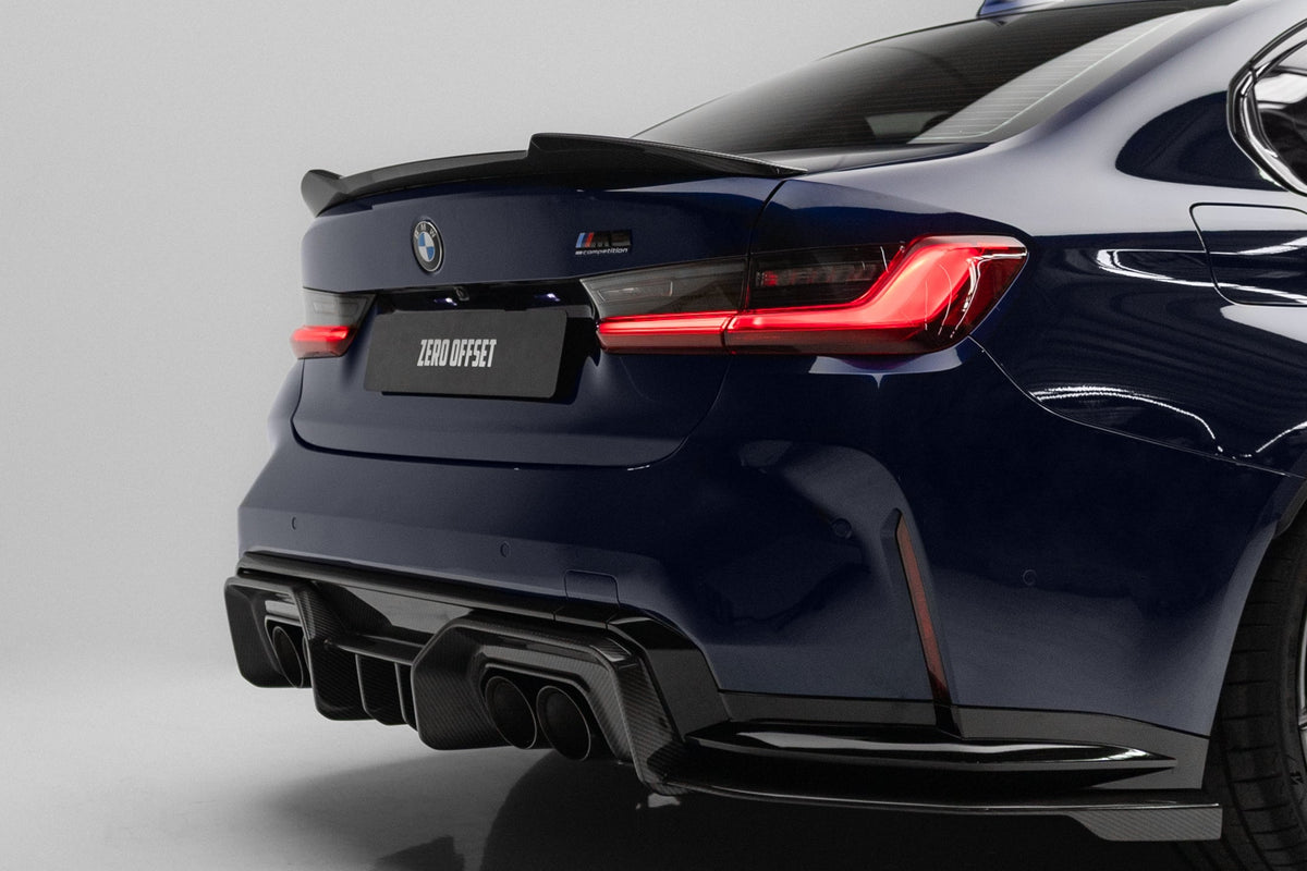 BMW G80 G81 M3 Dry Carbon Fiber Rear Diffuser V1 2020+