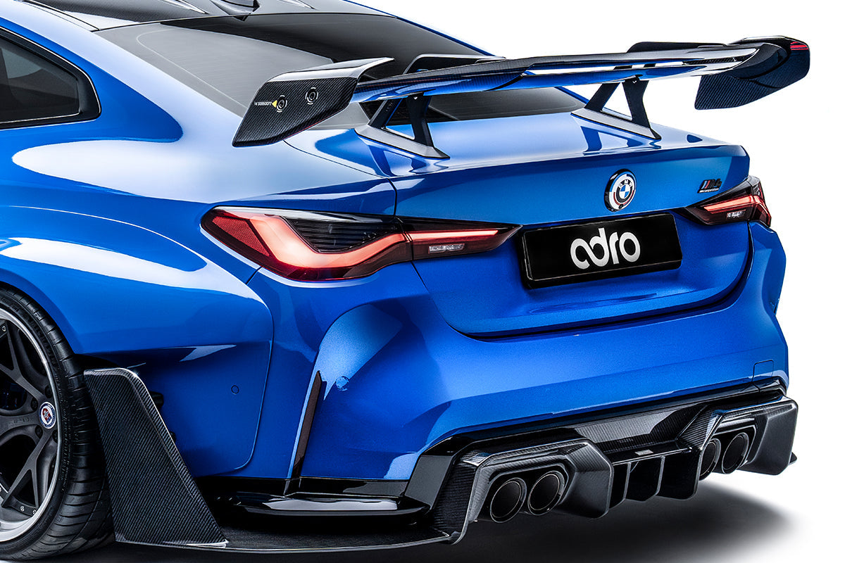 BMW G82 M4 AT-R3 Dry Carbon Fiber Swan Neck Wing 2020+