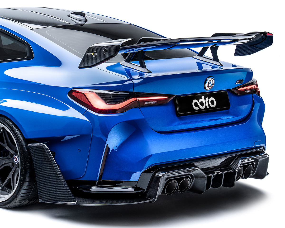 BMW G82 M4 AT-R3 Dry Carbon Fiber Swan Neck Wing 2020+