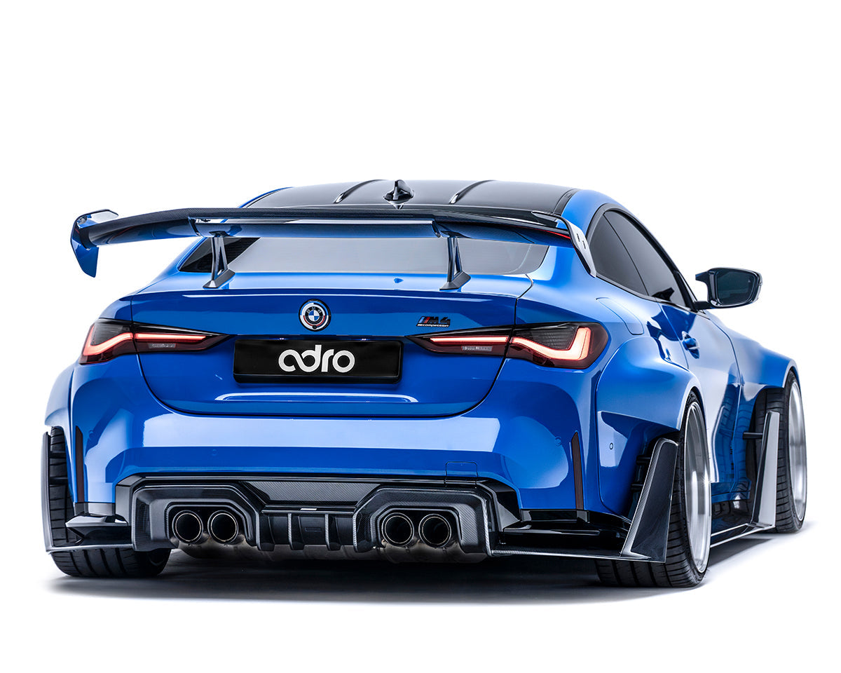 BMW G82 M4 AT-R3 Dry Carbon Fiber Swan Neck Wing 2020+