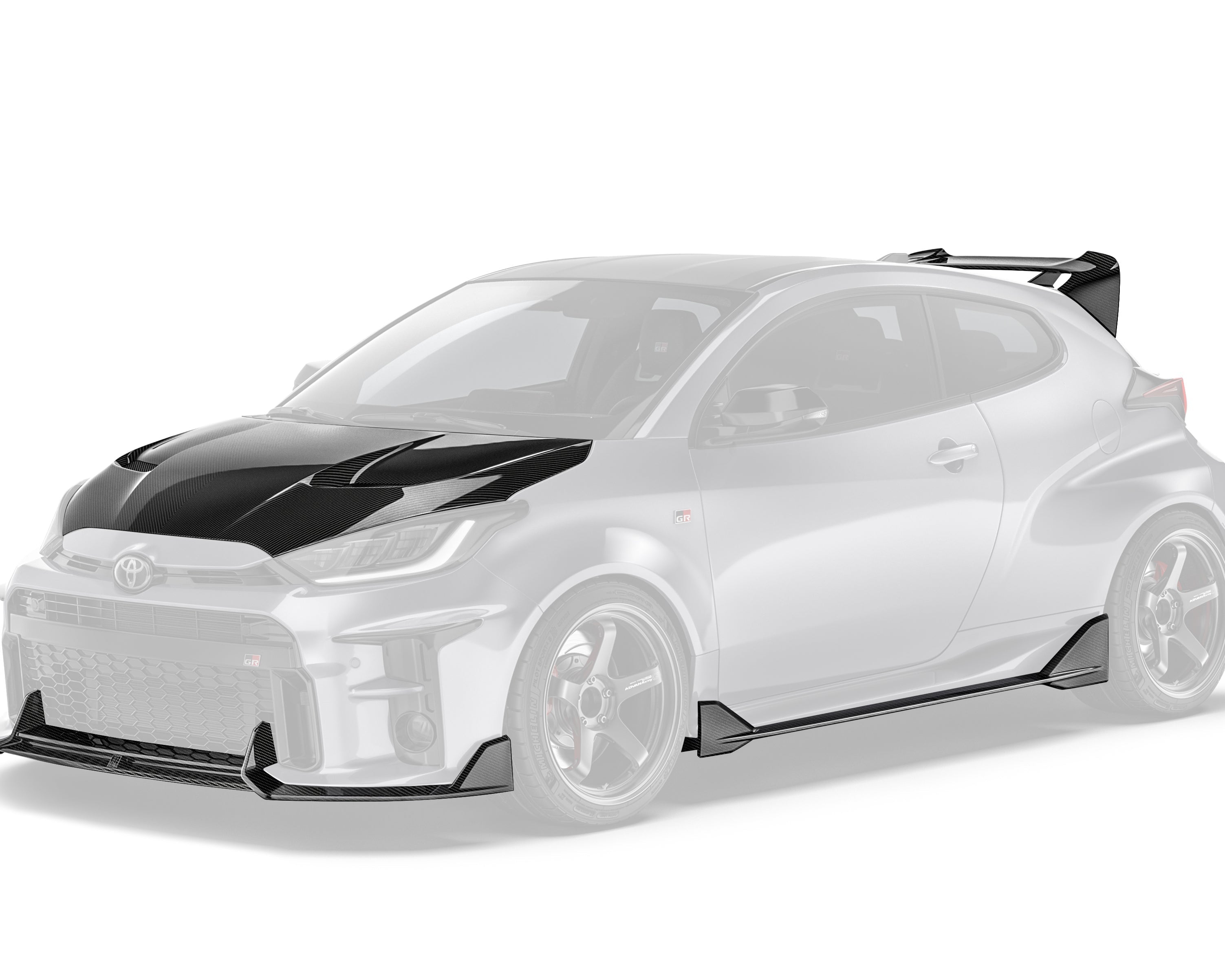 Carbon Fiber Full Lip Kit Bundle for Toyota GR Yaris Gen 1