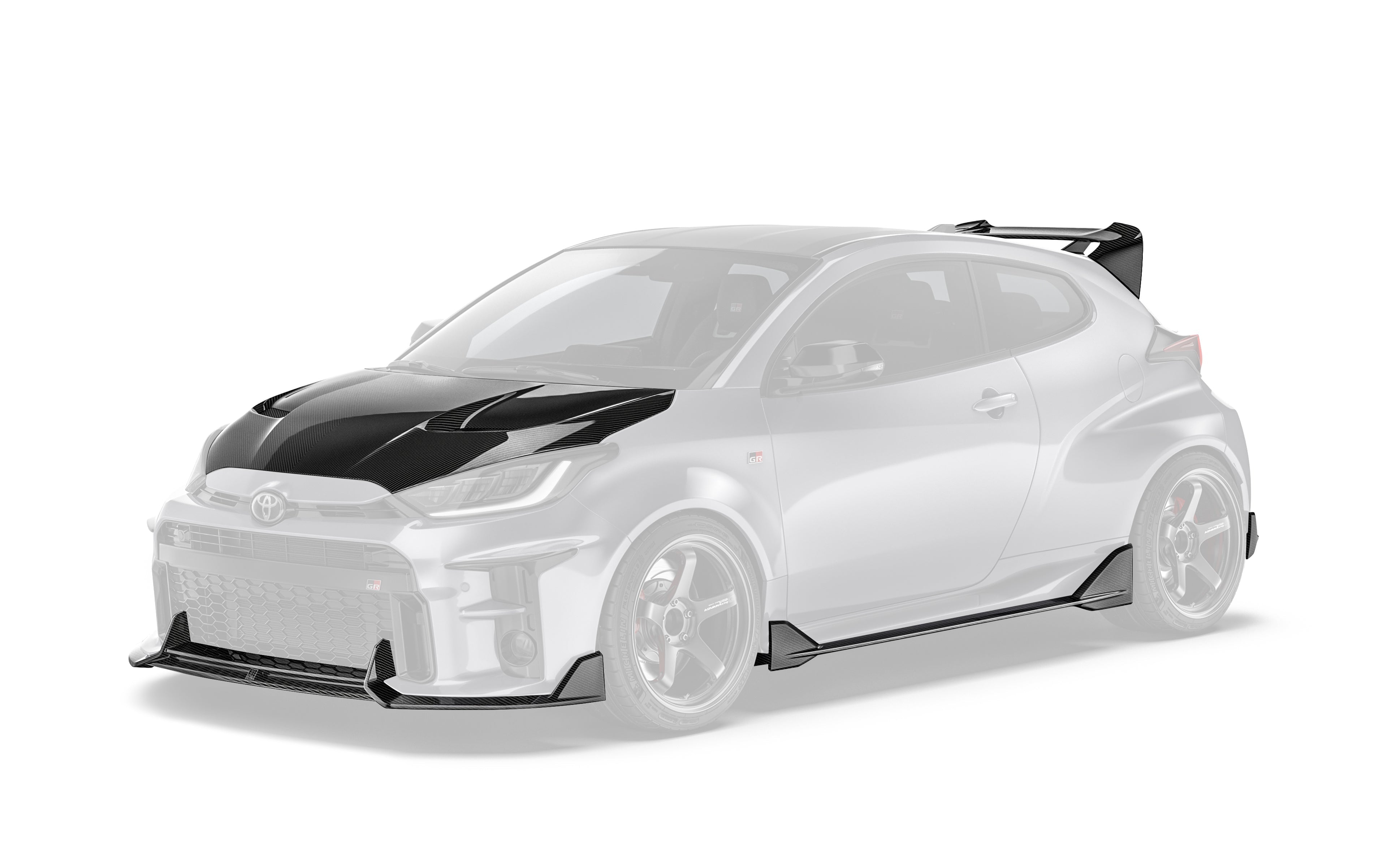 Carbon Fiber Full Lip Kit Bundle for Toyota GR Yaris Gen 1