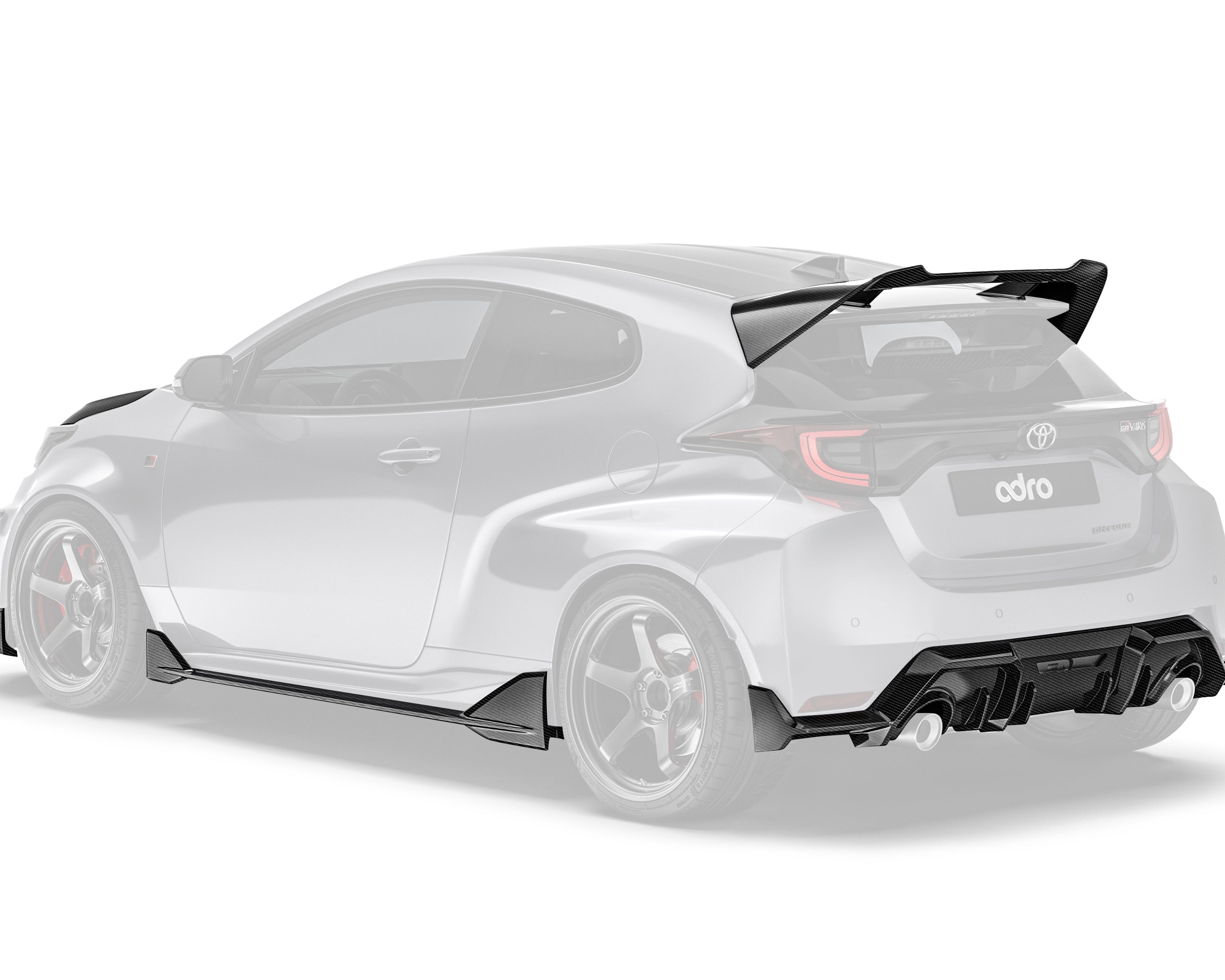 Carbon Fiber Full Lip Kit Bundle for Toyota GR Yaris Gen 1