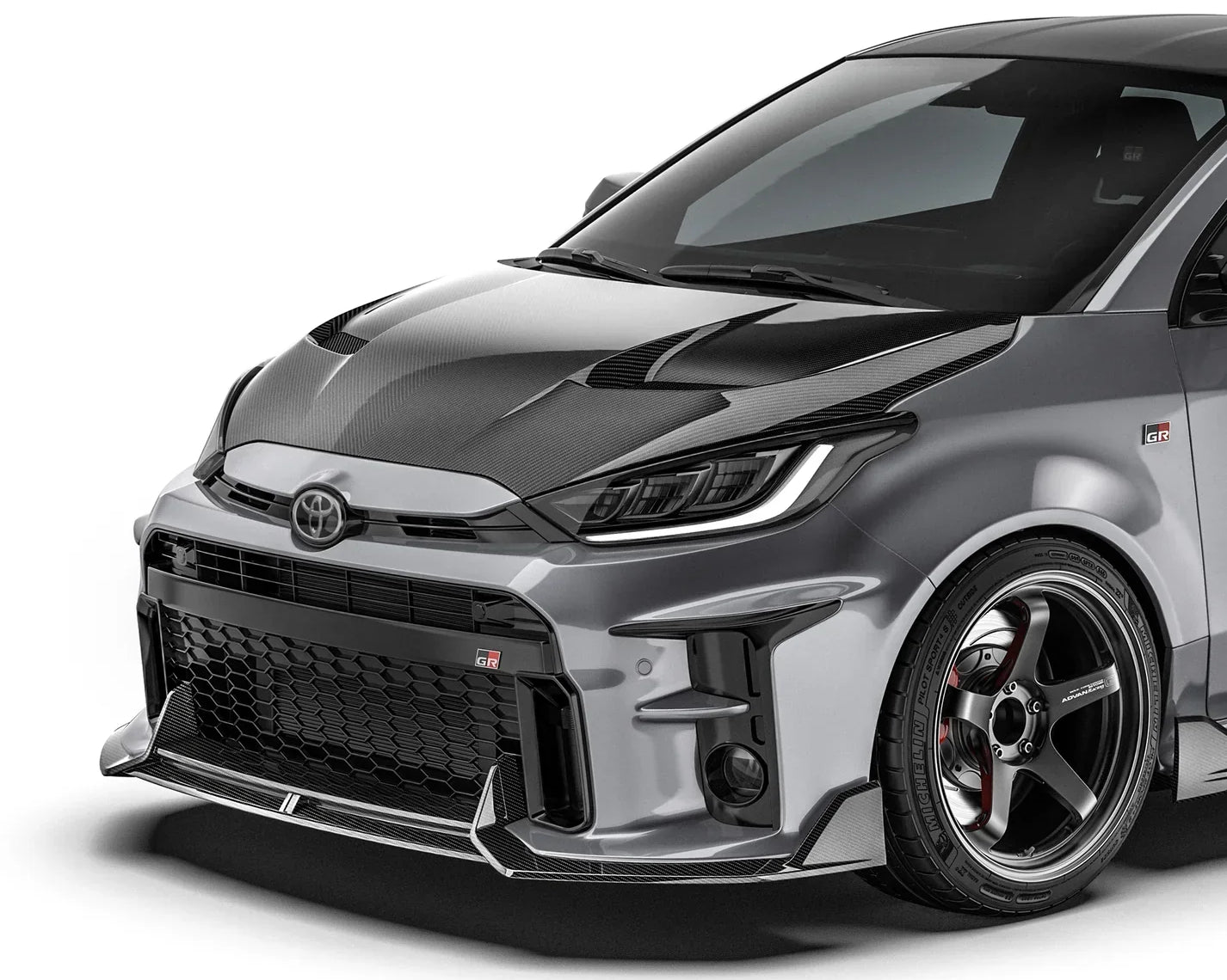 Carbon Fiber Hood for Toyota GR Yaris 2020+ - Hood