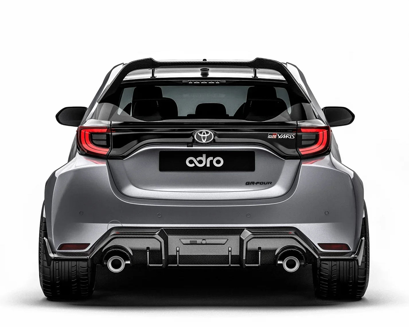 Carbon Fiber Rear Diffuser for Toyota GR Yaris 2020-2024