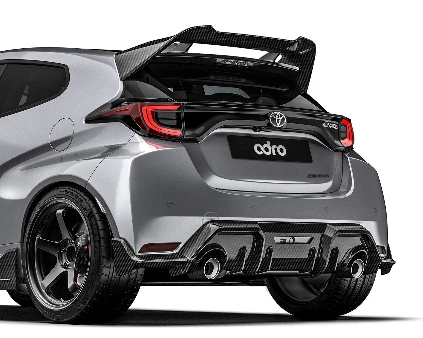 Carbon Fiber Spoiler for Toyota GR Yaris 2020+ - Rear