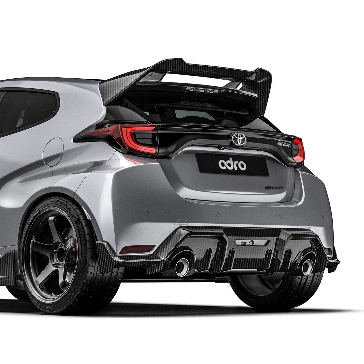 Carbon Fiber Spoiler for Toyota GR Yaris 2020+ - Rear