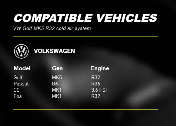 Cold Air Intake System - Volkswagen Golf MK5 R32 - Intake