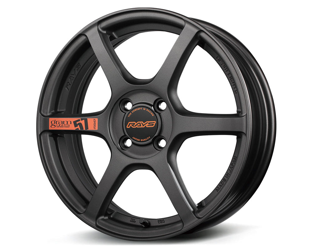 gramLIGHTS 57C6 Spec-D - 15x5 + 43 4x100 / Matte Super Dark