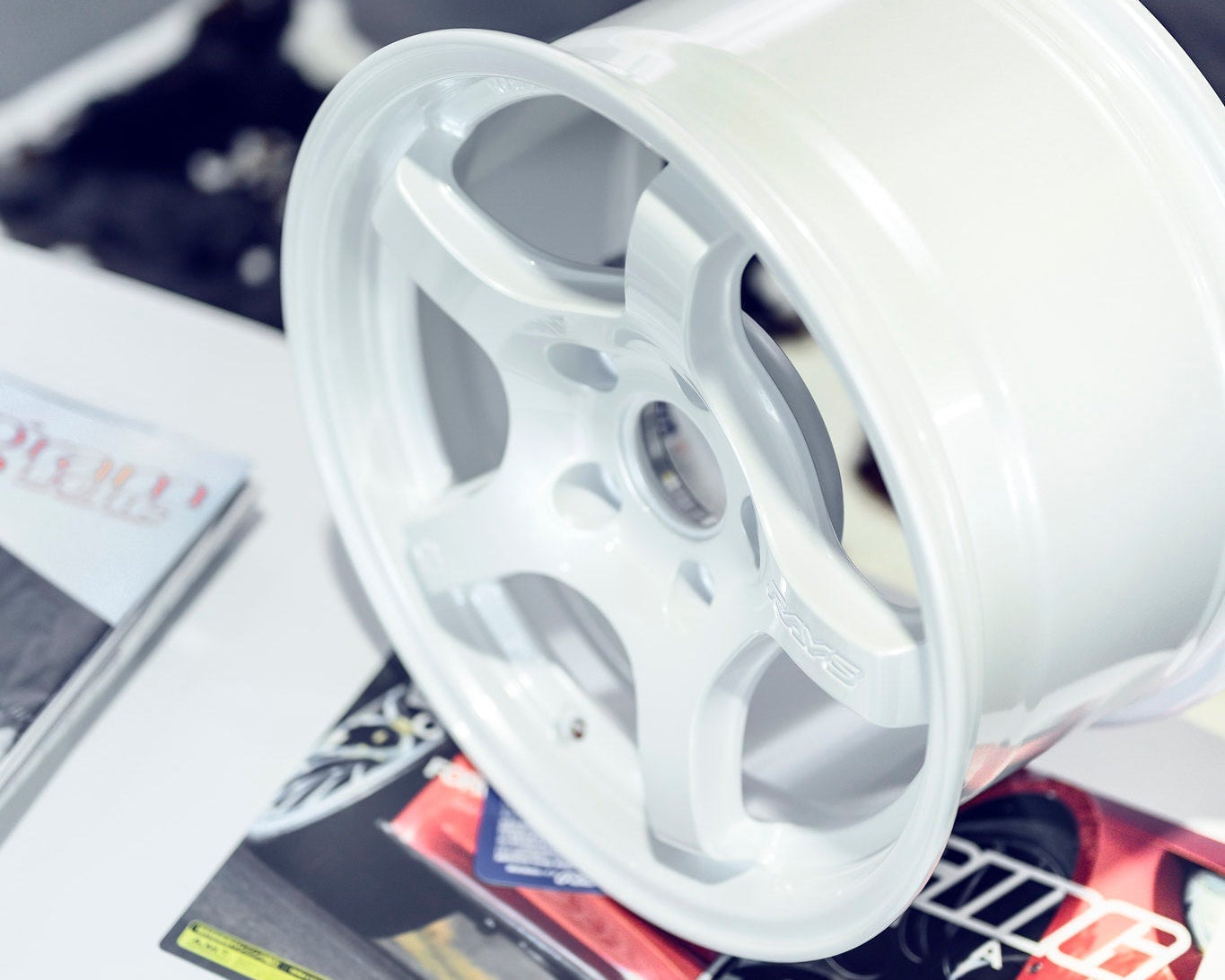 gramLIGHTS 57CR Ceramic Pearl White - Premium Wheels from Gram Lights - From just $2390.0! Shop now at MK MOTORSPORTS