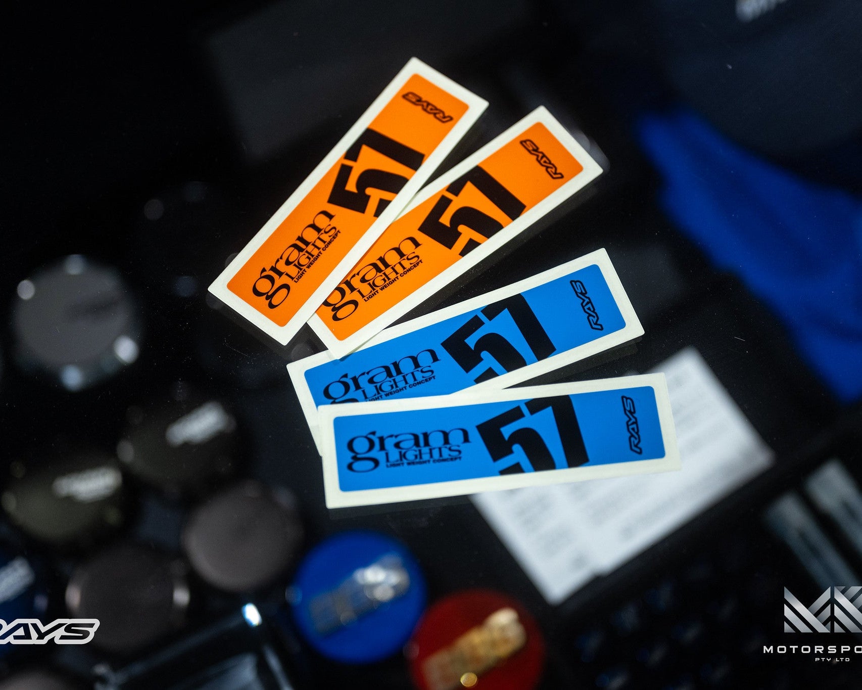 gramLIGHTS Brand Sticker - Blue - Wheels Accessories