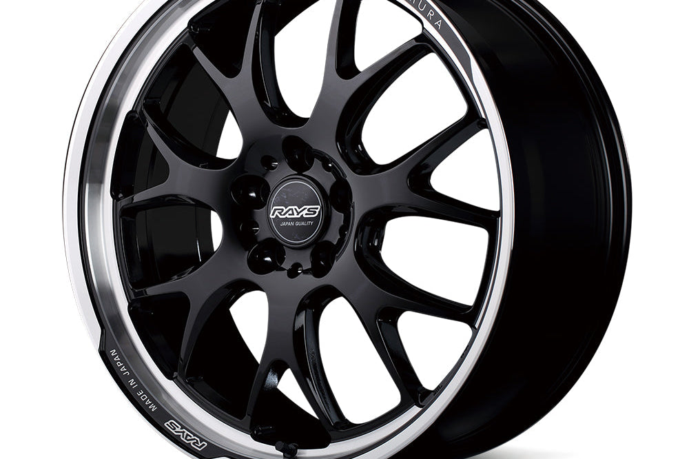 Homura 2x7RA 19’’ - 19x8 + 45 5x112 / Glossy Black/Rim