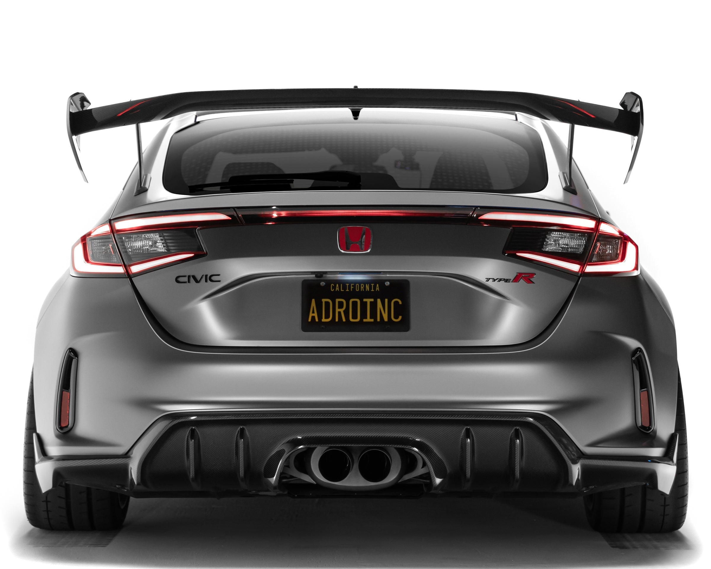 Honda Civic FL5 Type R Carbon Fiber AT-R4 Swan Neck Wing