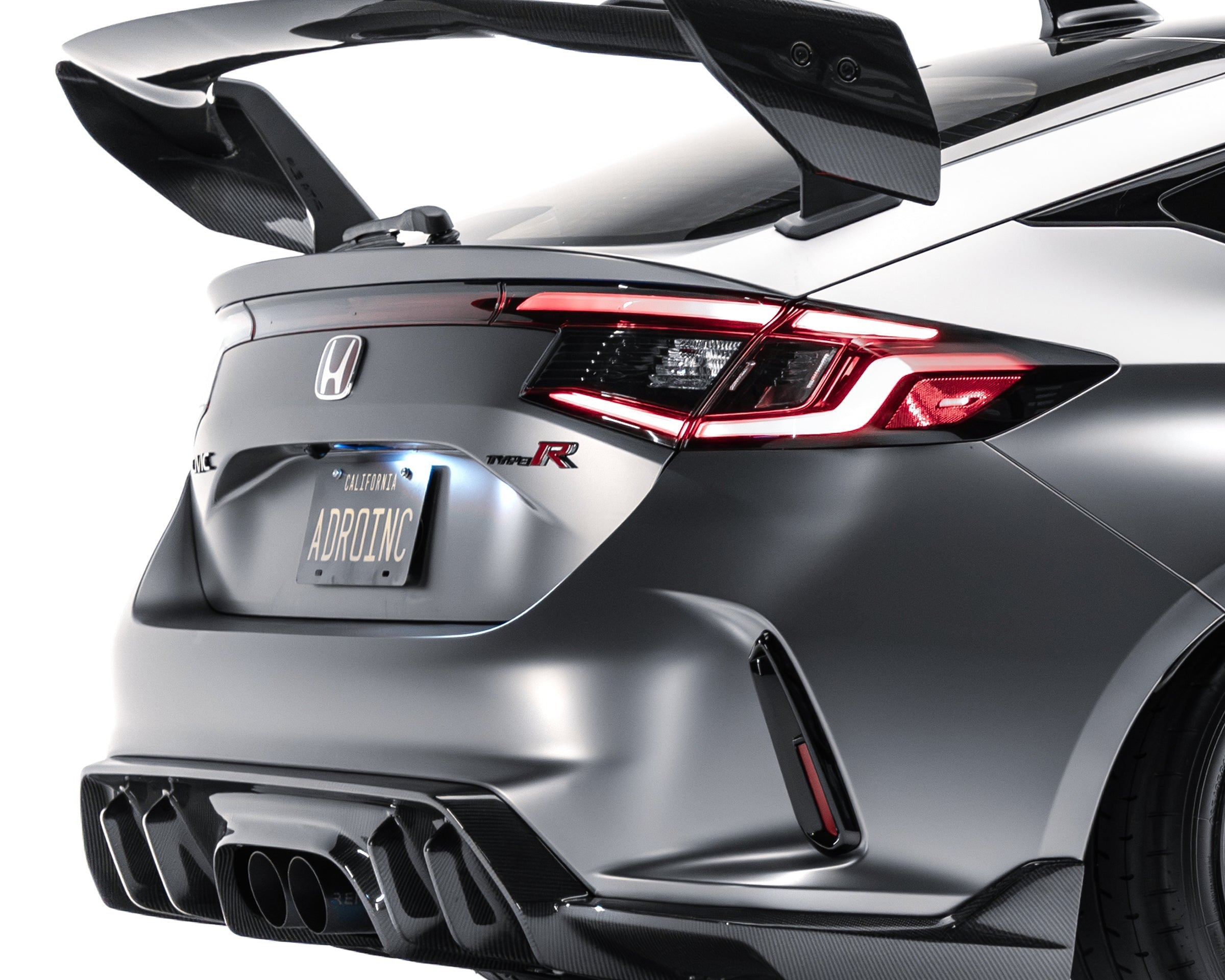 Honda Civic FL5 Type R Carbon Fiber AT-R4 Swan Neck Wing