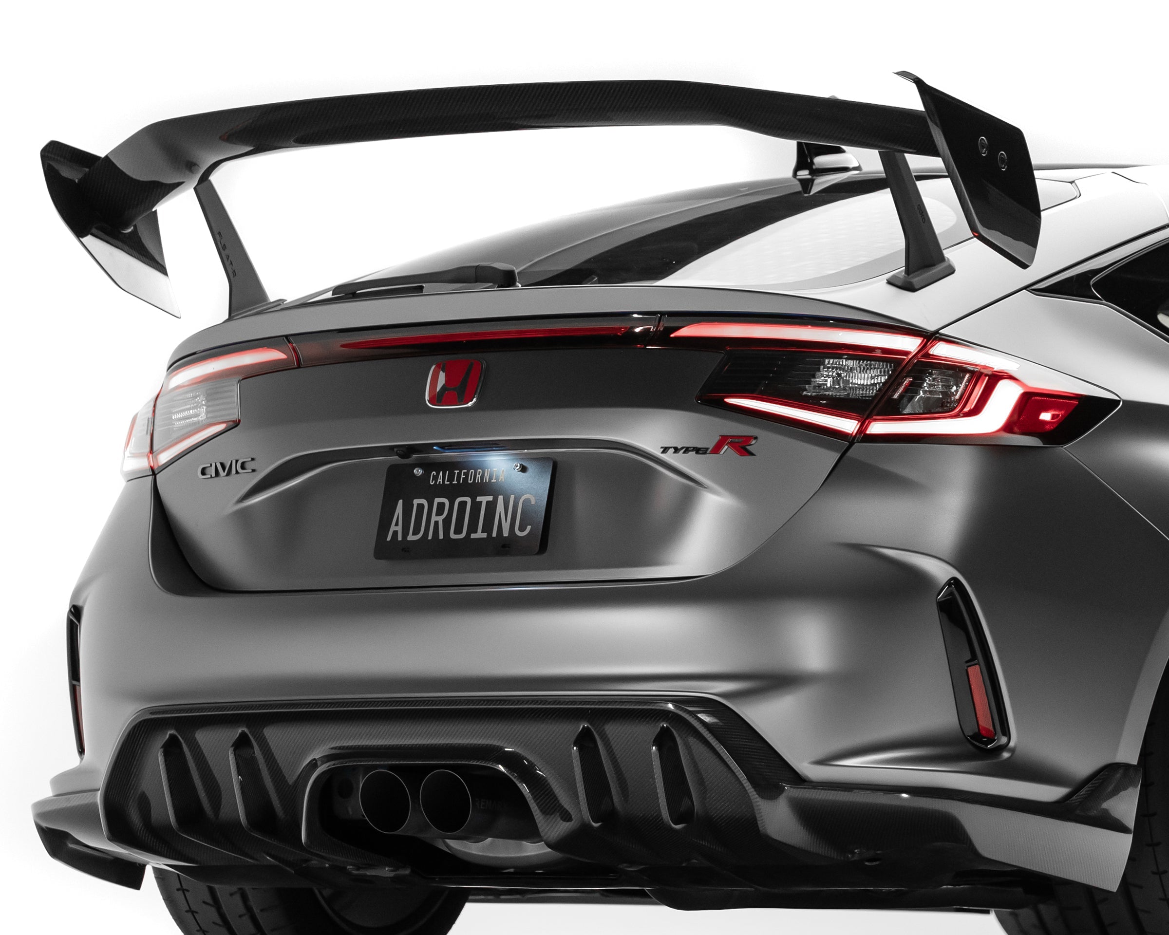 Honda Civic FL5 Type R Carbon Fiber AT-R4 Swan Neck Wing