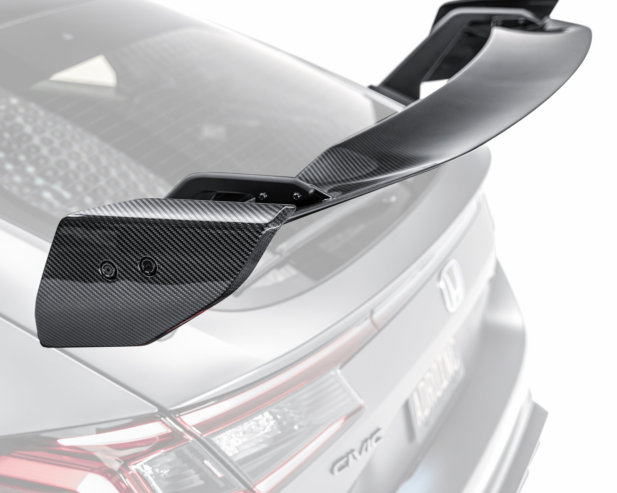 Honda Civic FL5 Type R Carbon Fiber AT-R4 Swan Neck Wing