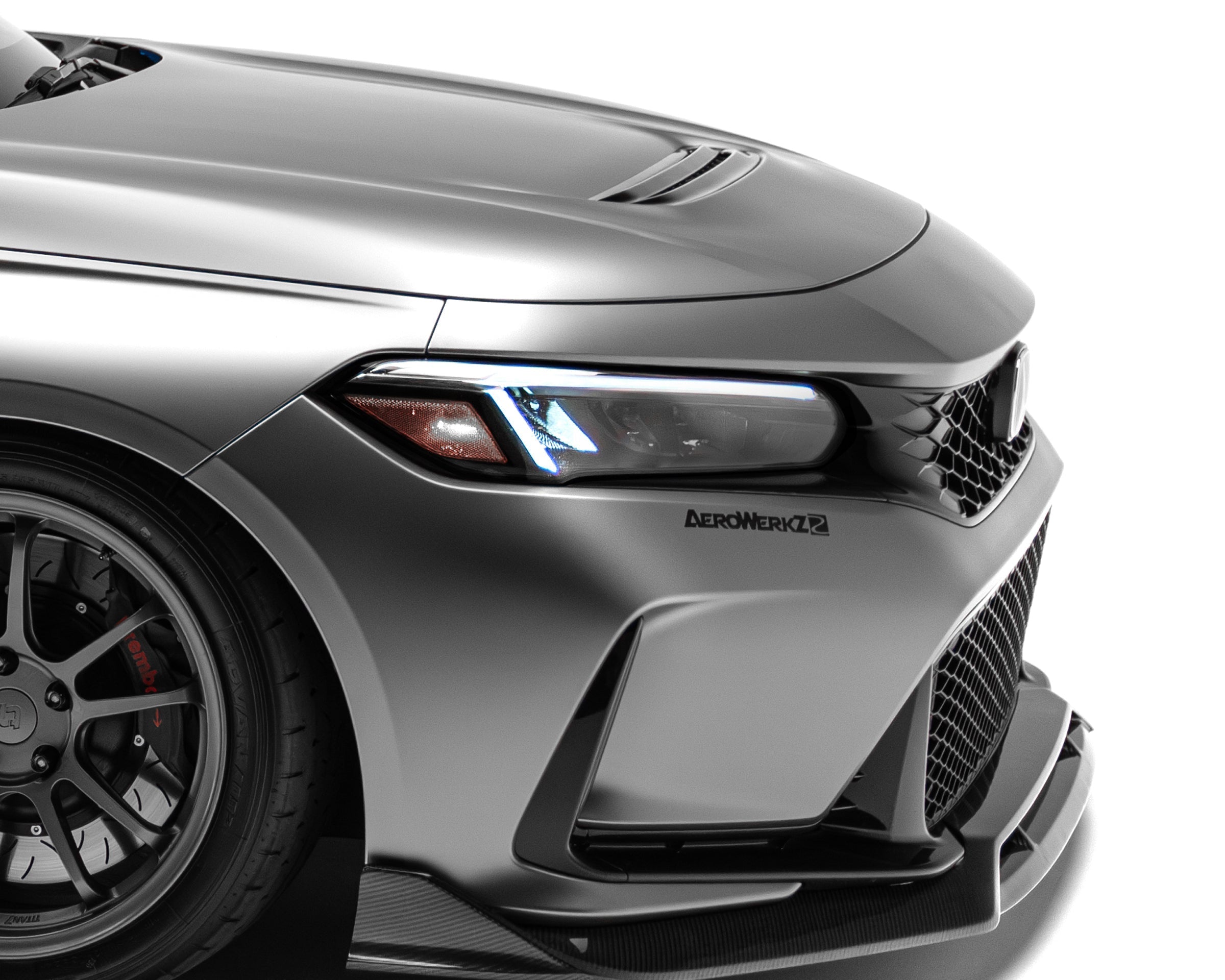 Honda Civic FL5 Type R Carbon Fiber Front Lip - Front Lip