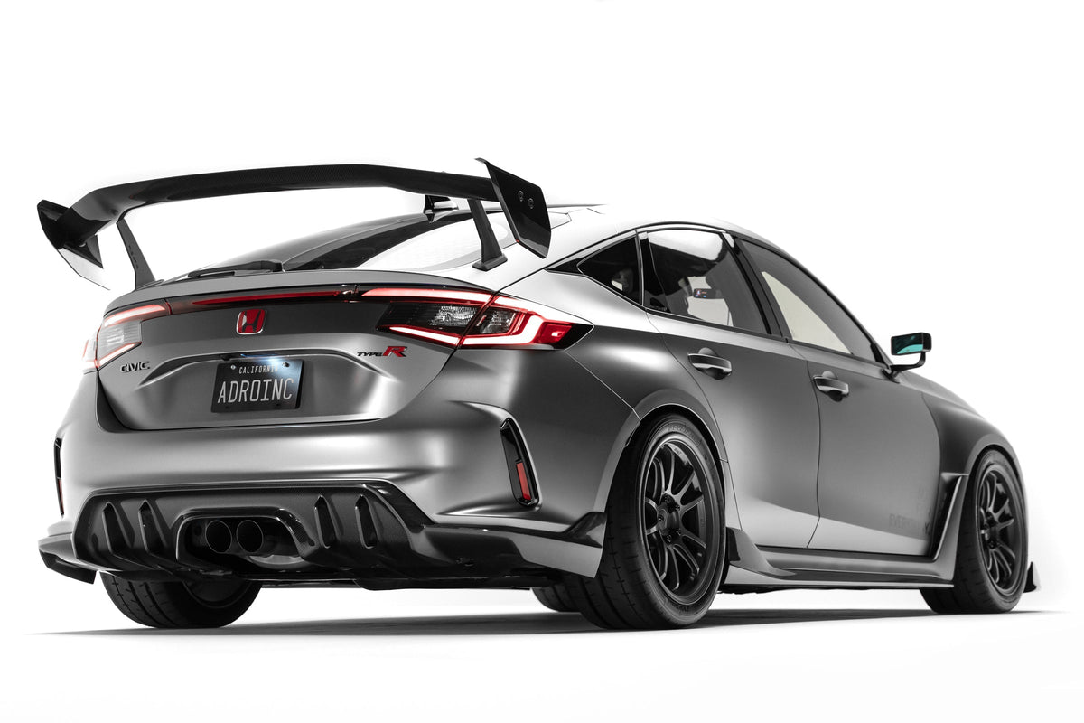 Honda Civic FL5 Type R Carbon Fiber Rear Diffuser - Rear