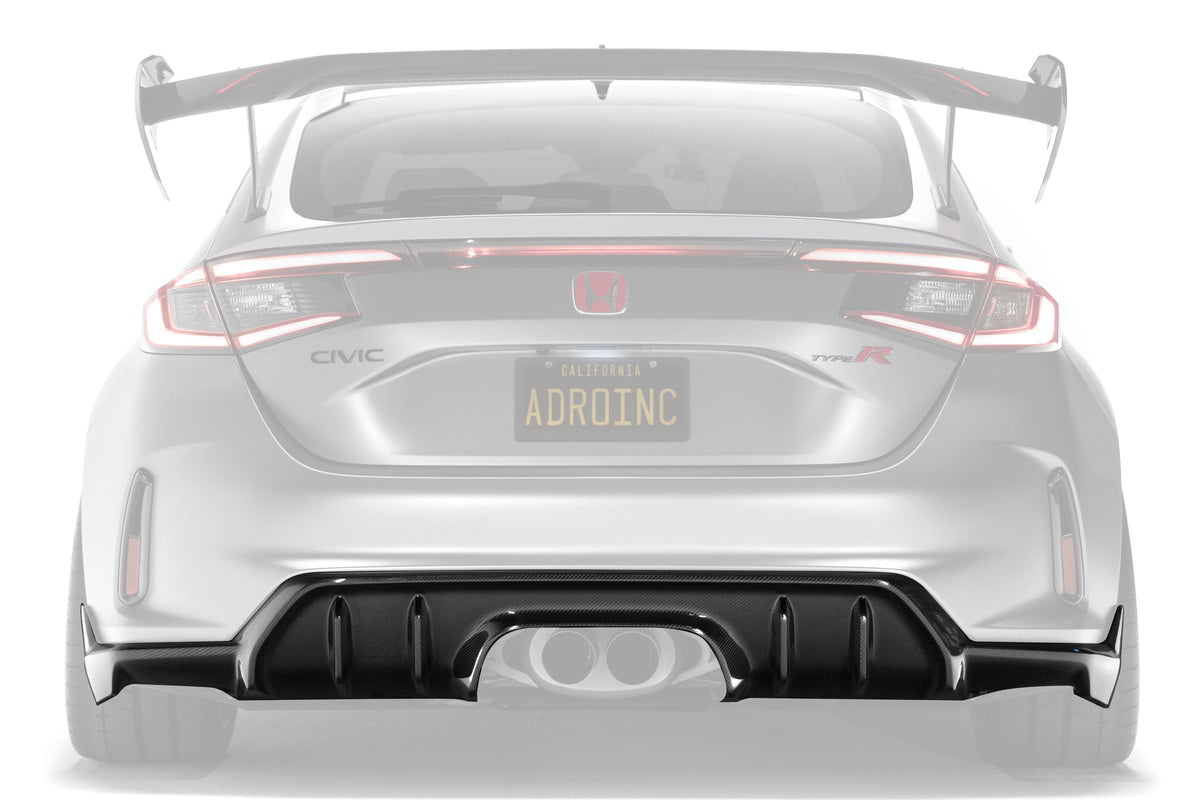 Honda Civic FL5 Type R Carbon Fiber Rear Diffuser - Rear