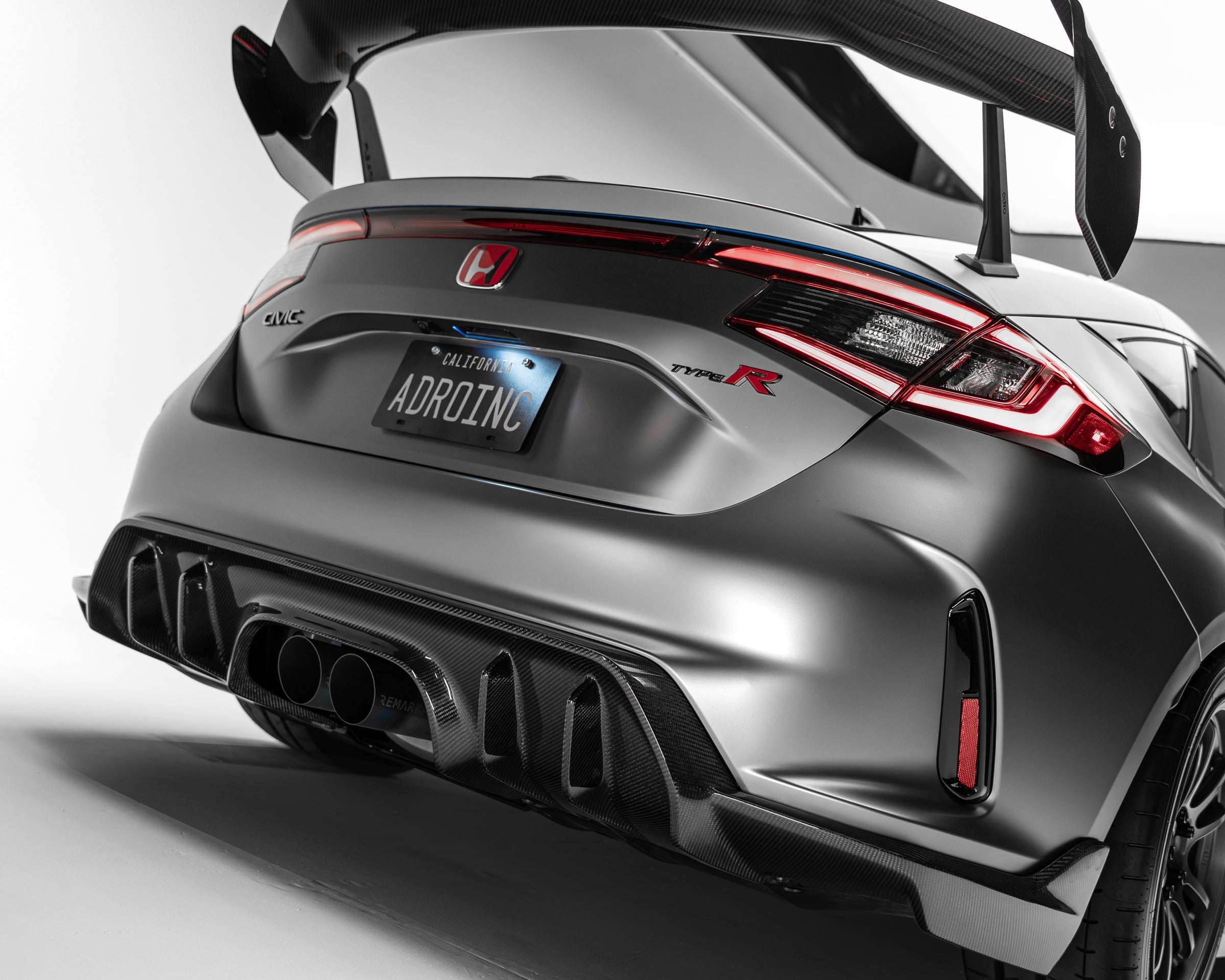 Honda Civic FL5 Type R Carbon Fiber Rear Diffuser - Rear