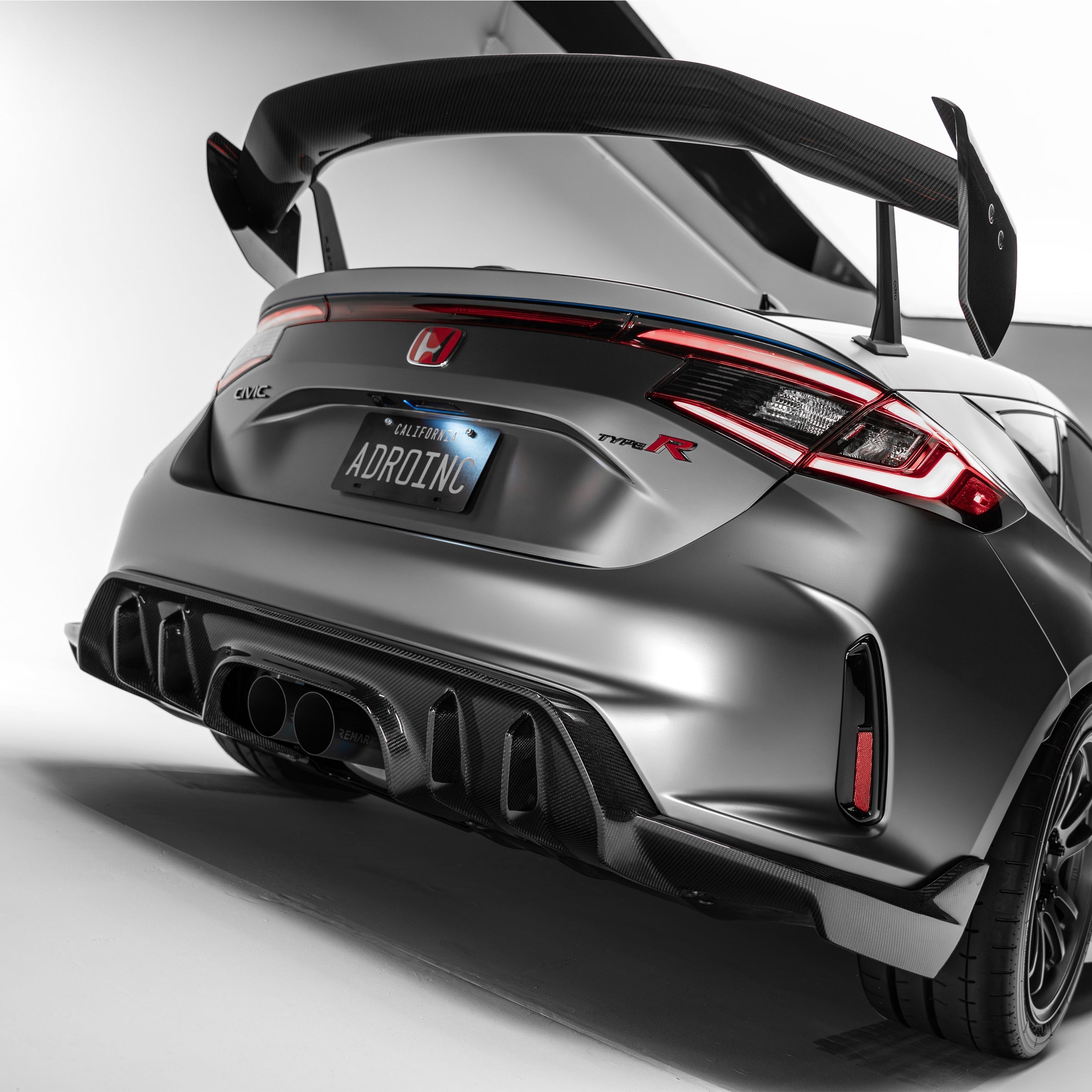 Honda Civic FL5 Type R Carbon Fiber Rear Diffuser - Rear