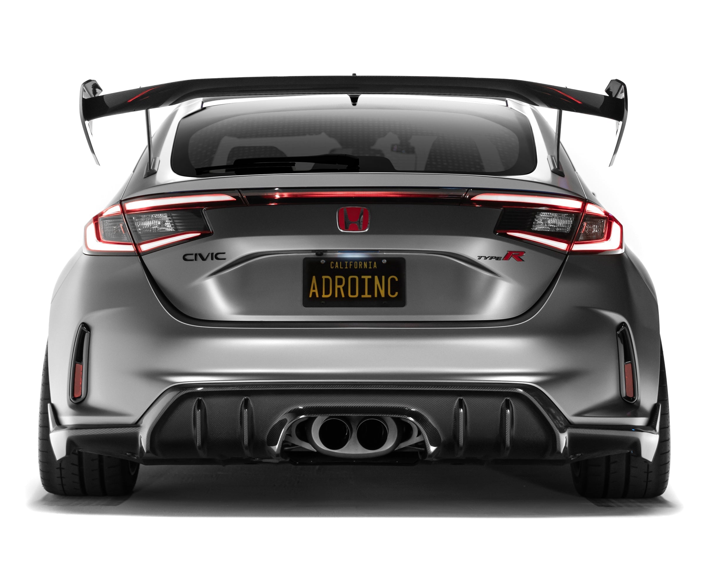 Honda Civic FL5 Type R Carbon Fiber Rear Diffuser - Rear