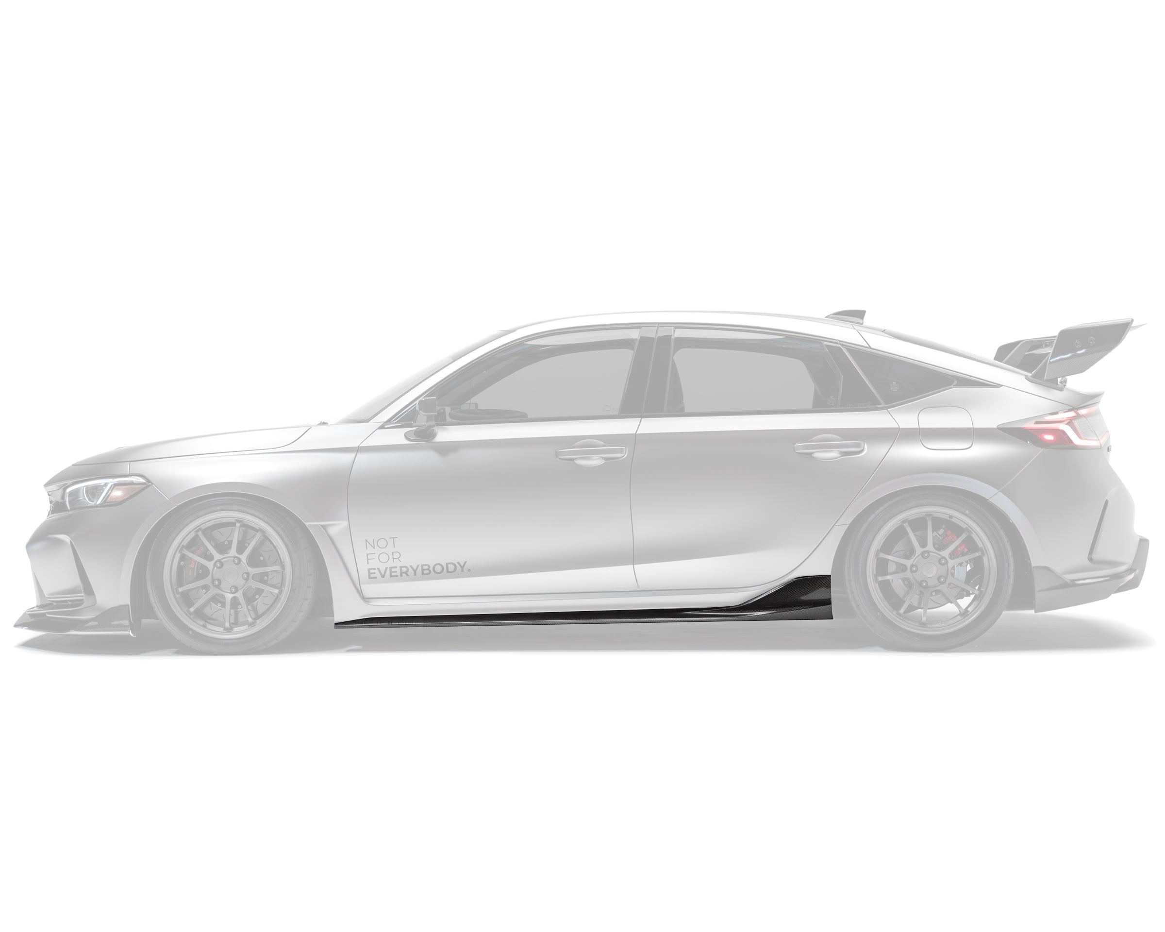 Honda Civic FL5 Type R Carbon Fiber Side Skirts - Side