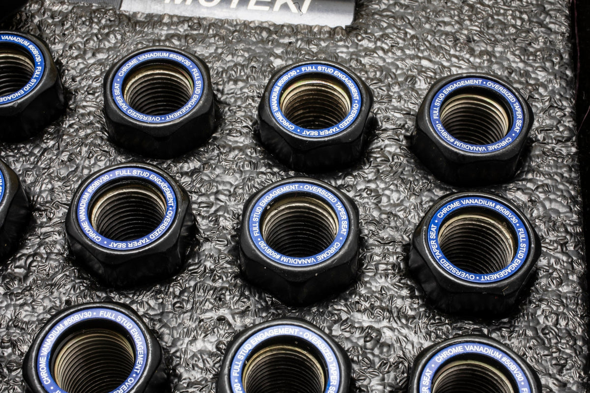 MUTEKI HR50 - M14x1.5 / Black - Blue Ring - Wheet Nuts