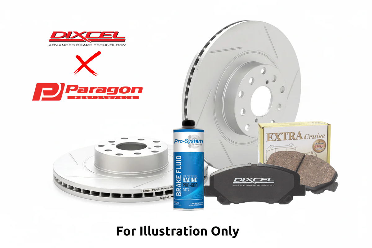 Paragon PAR4650S Front Rotor + Dixcel Brake Pad Combo –