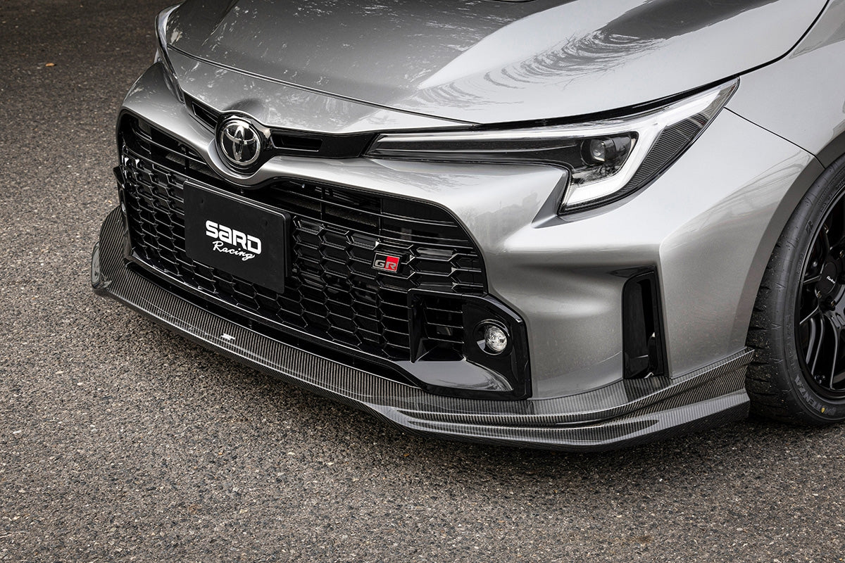 SARD GT1 Front Half Spoiler for GR Corolla - Gen1 / Carbon