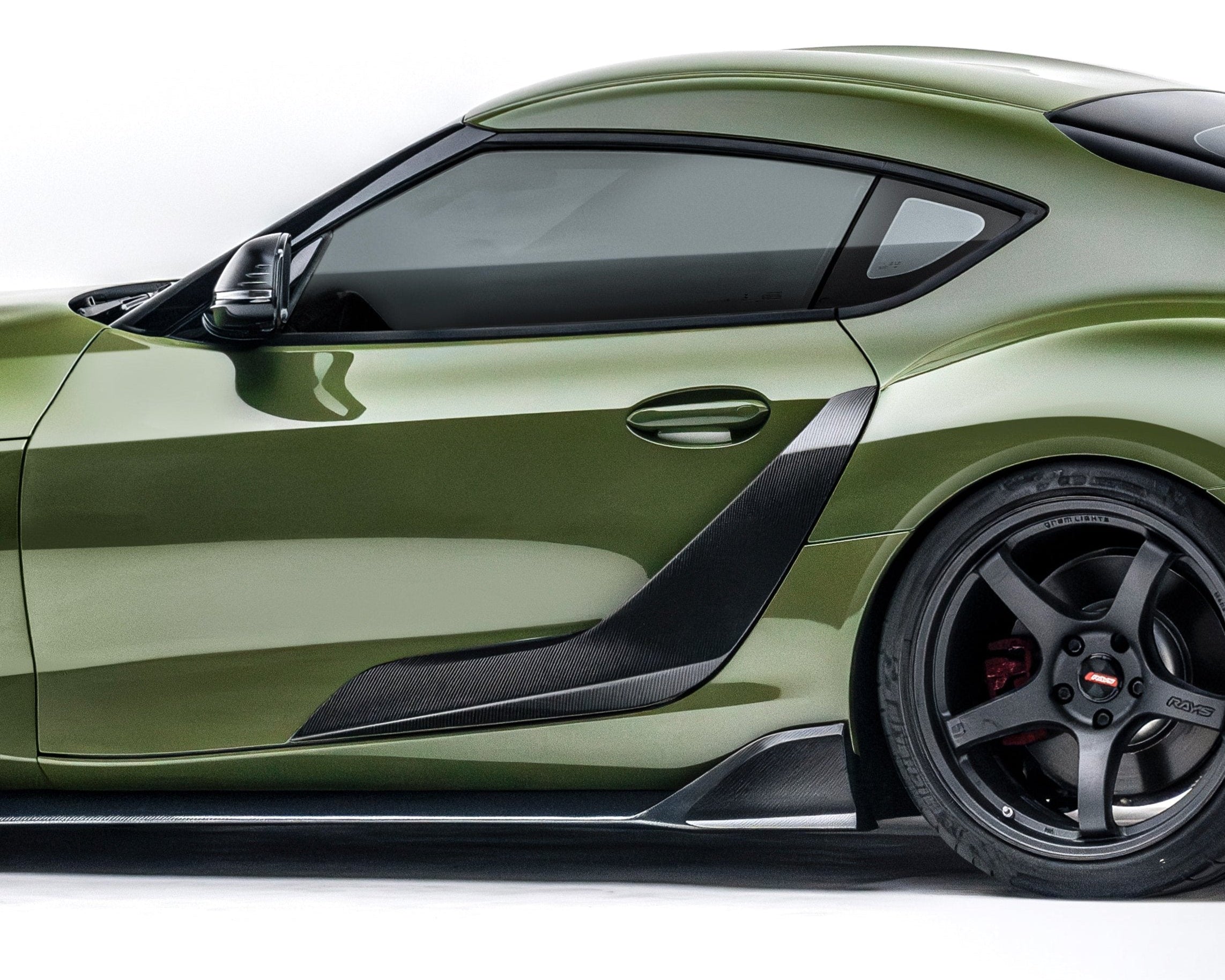 Toyota GR Supra A90 Carbon Fiber Door Garnishes 2019+