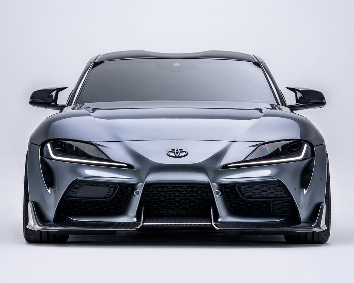 Toyota GR Supra A90 Carbon Fiber Front Lip 2019+ - Front