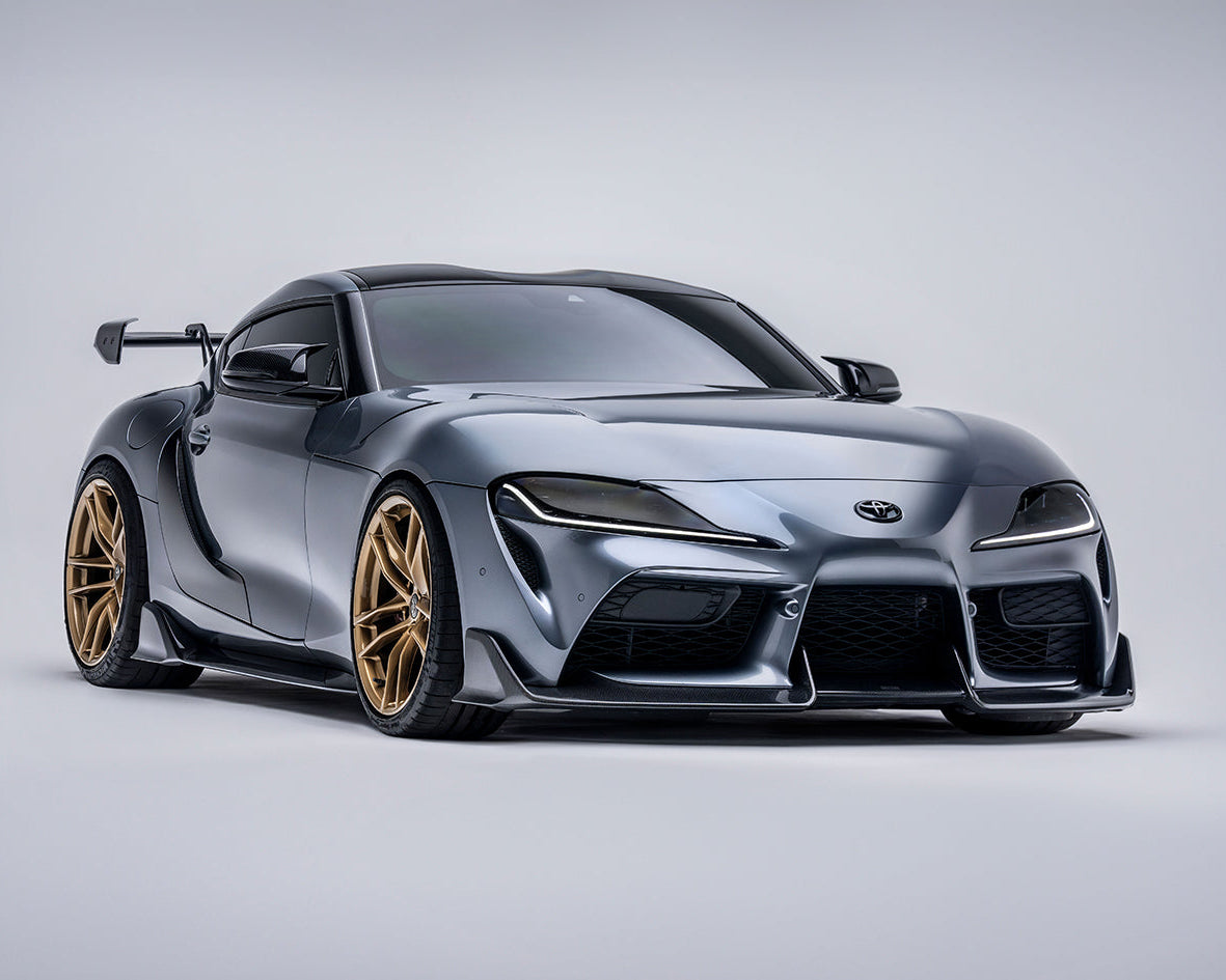 Toyota GR Supra A90 Carbon Fiber Front Lip 2019+ - Front