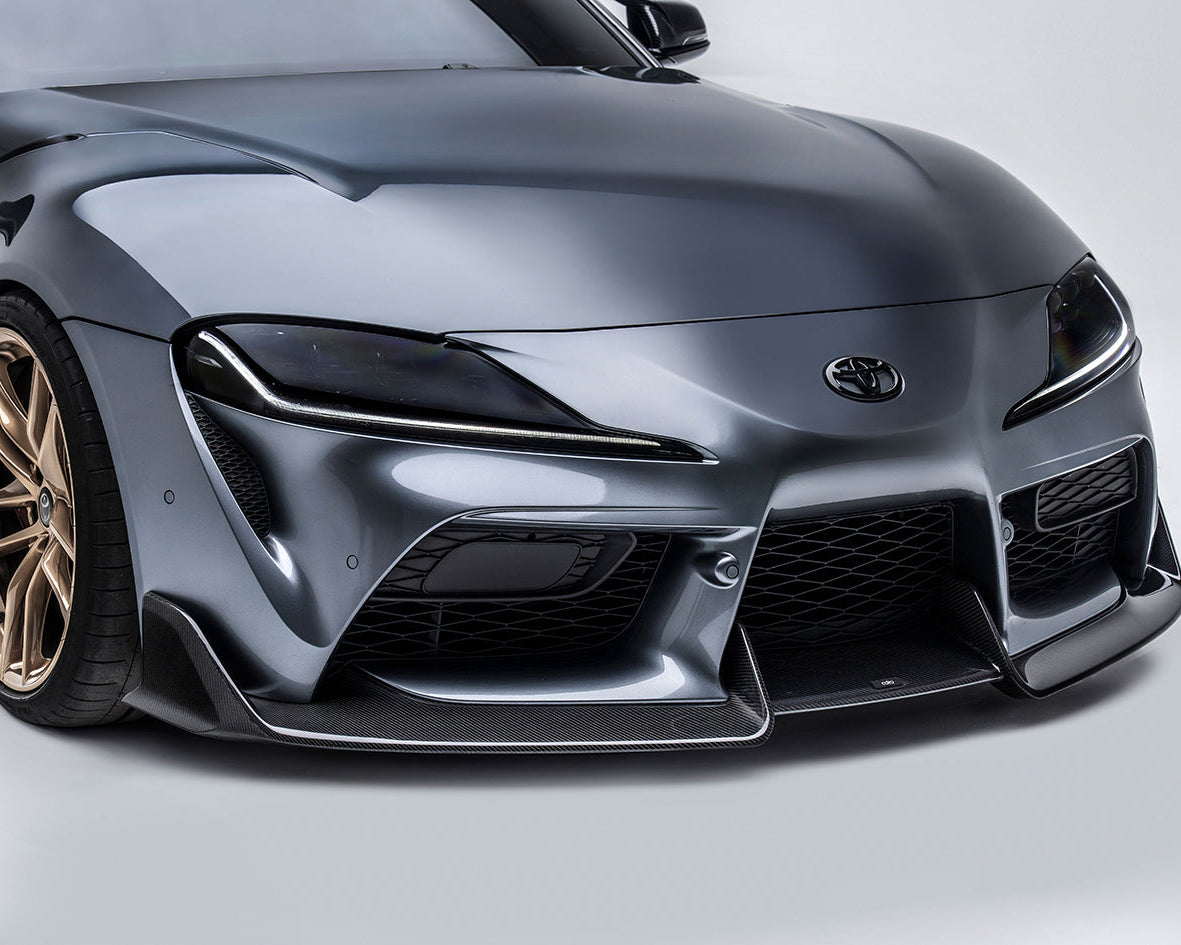 Toyota GR Supra A90 Carbon Fiber Front Lip 2019+ - Front