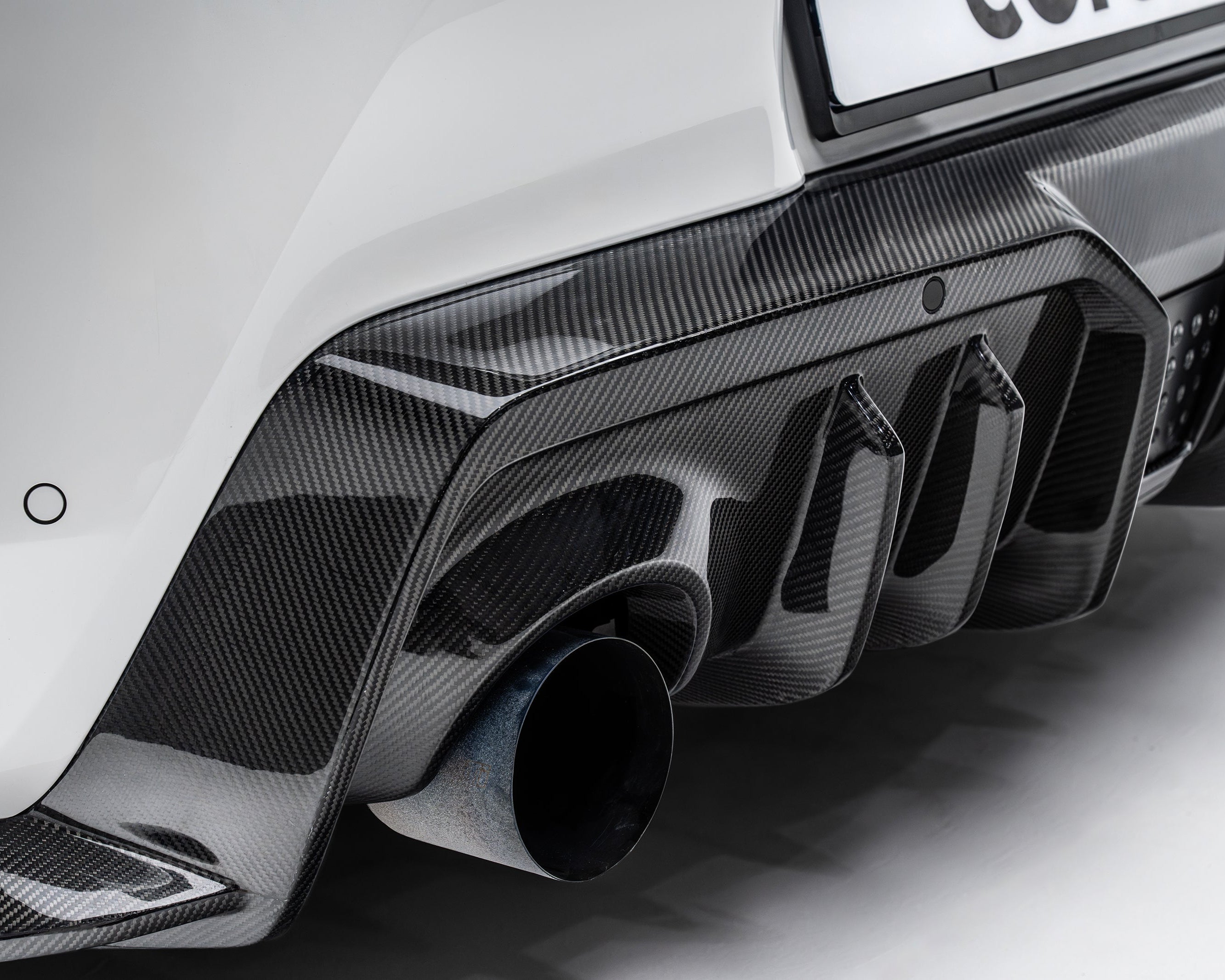 Toyota GR Supra A90 Carbon Fiber Rear Diffuser 2019+ - Rear