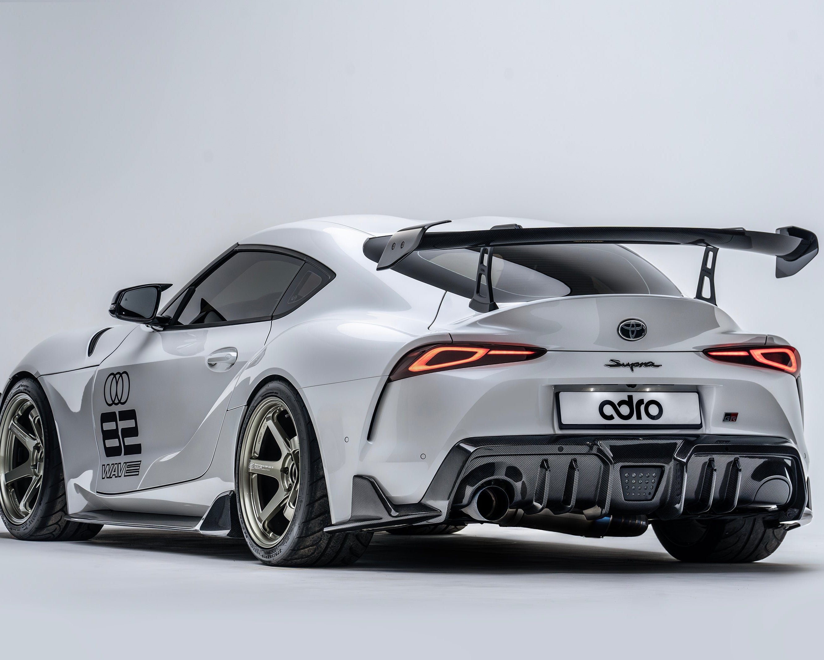 Toyota GR Supra A90 Carbon Fiber Rear Diffuser 2019+ - Rear