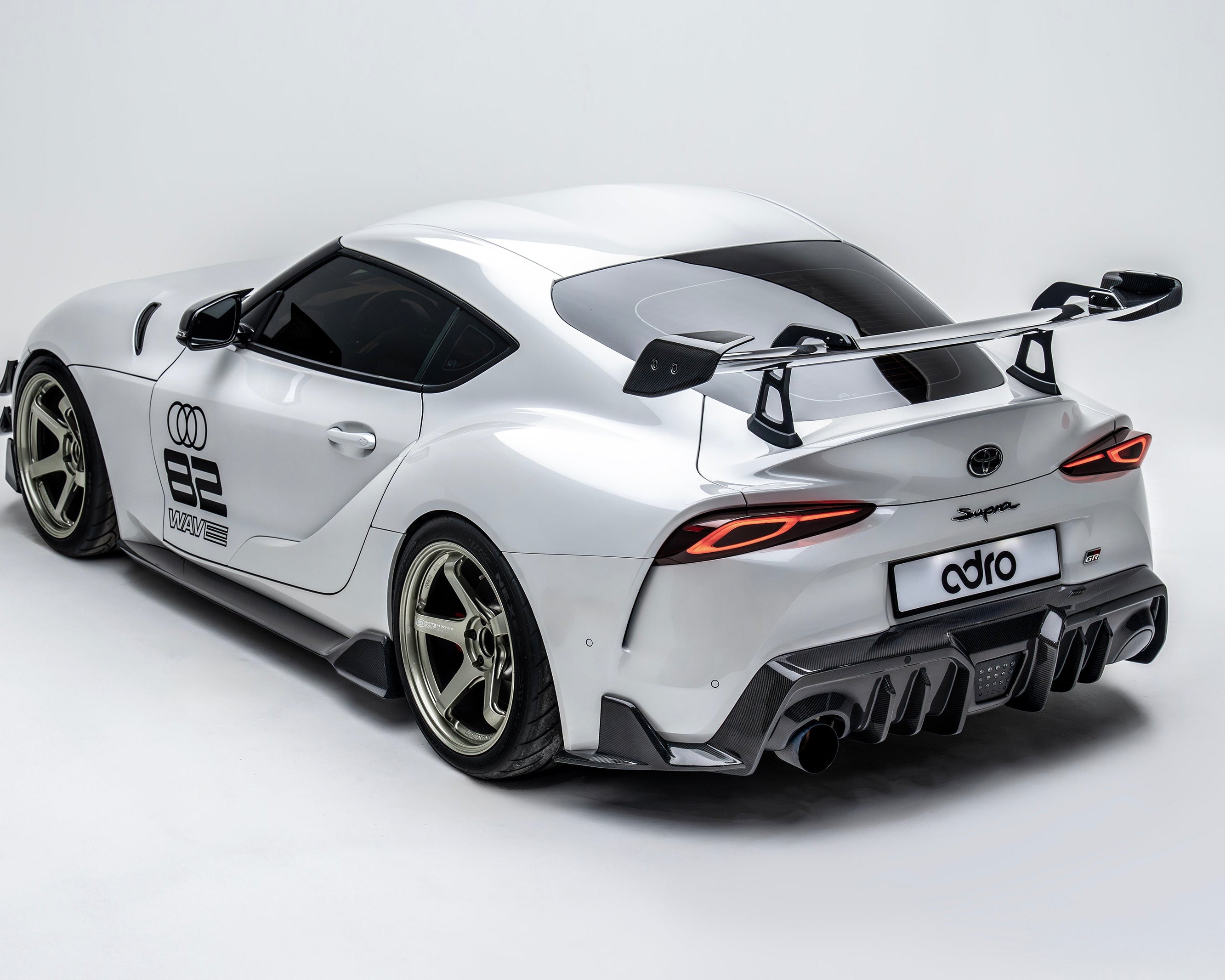 Toyota GR Supra A90 Carbon Fiber Rear Diffuser 2019+ - Rear