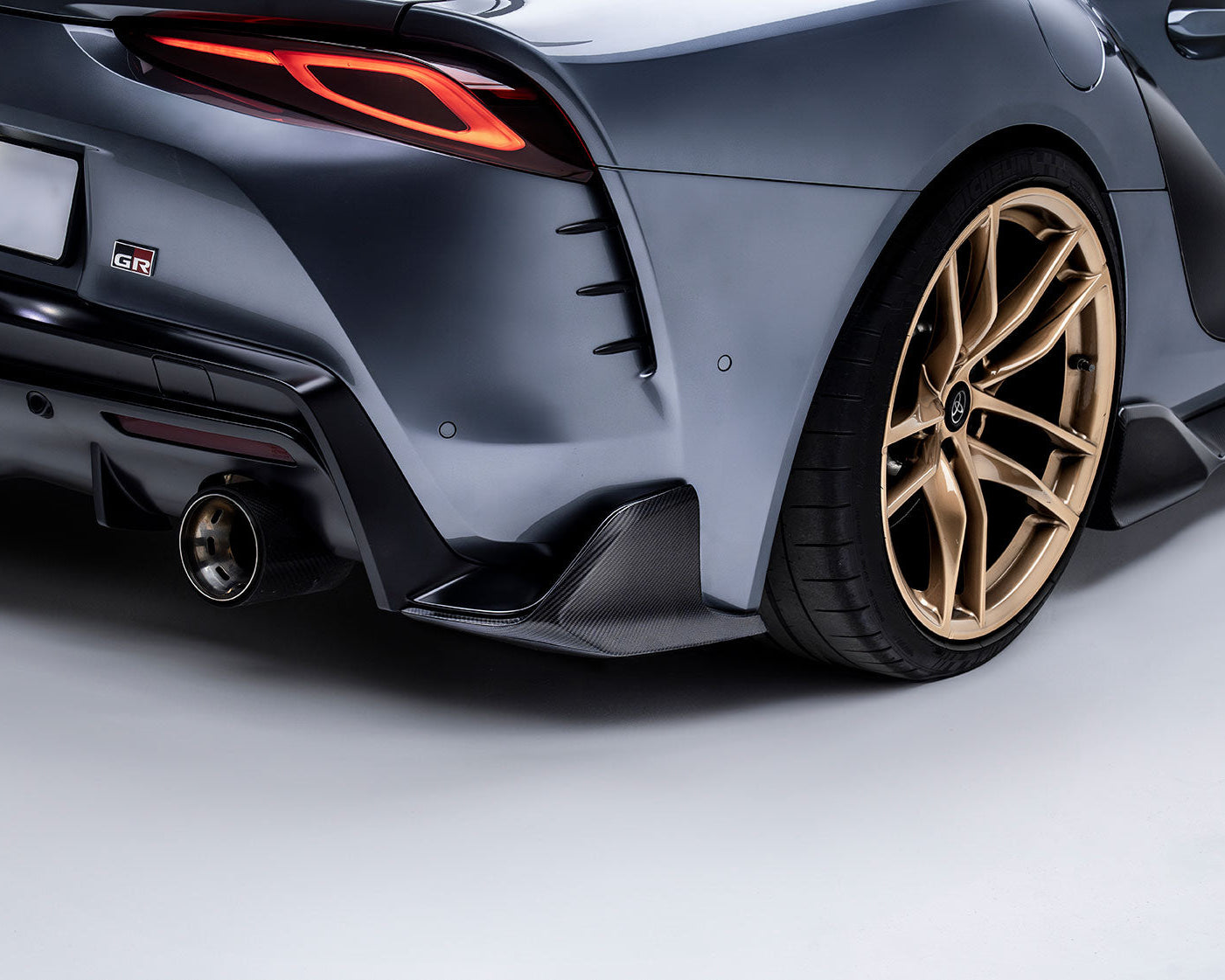 Toyota GR Supra A90 Carbon Fiber Rear Winglets 2019+ - Rear