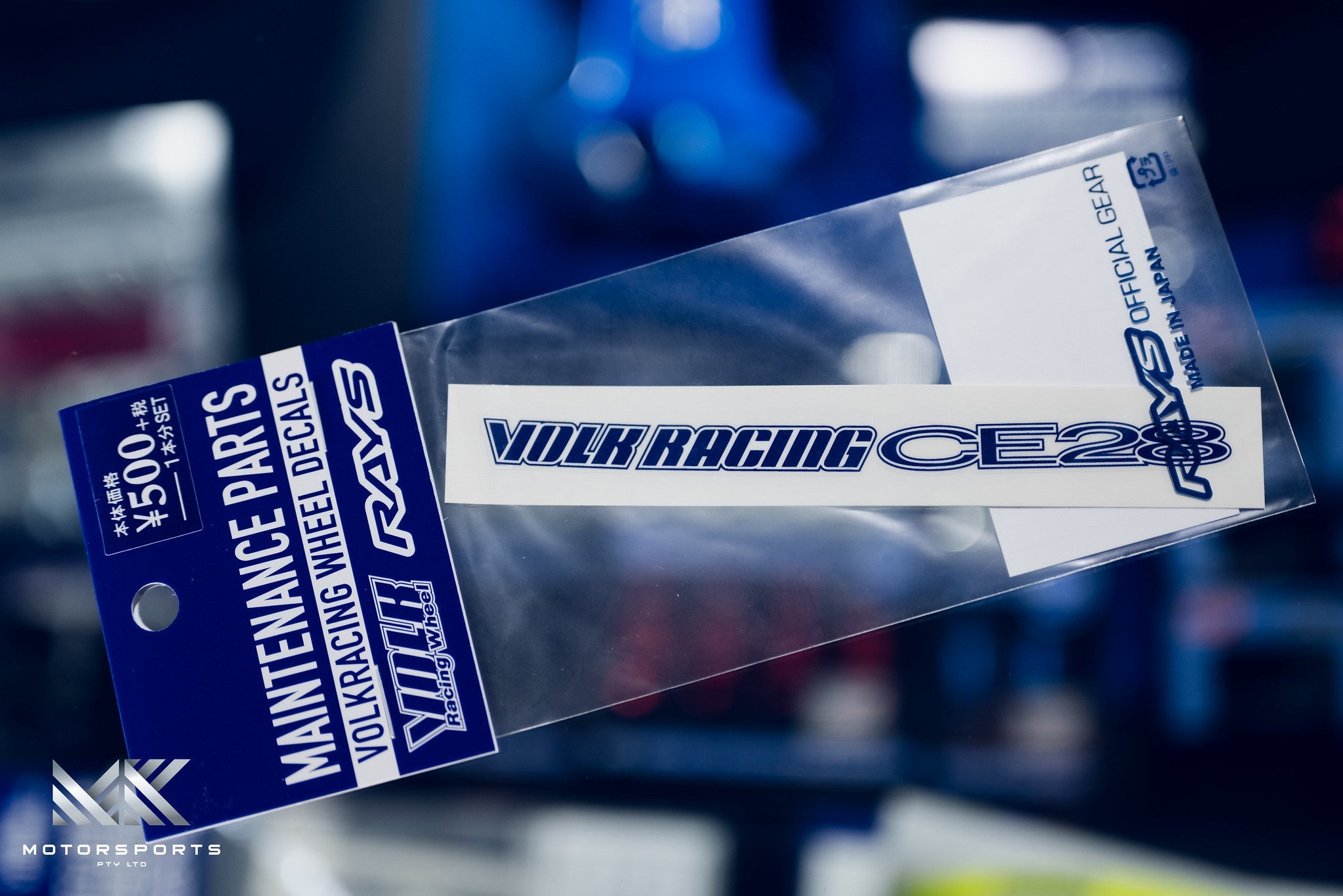 Volk Racing CE28N Sticker - For 14/15 Inch / Blue - Stickers