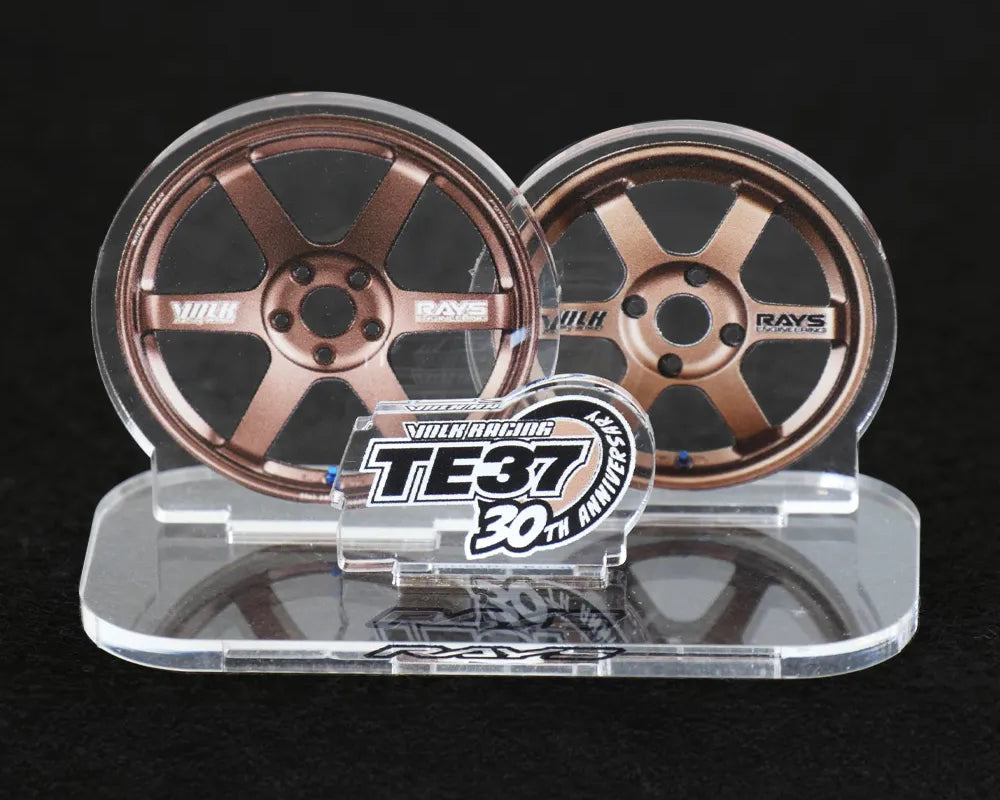 VOLK RACING TE37 30TH ACRYLIC STAND - Bronze - Merchandise