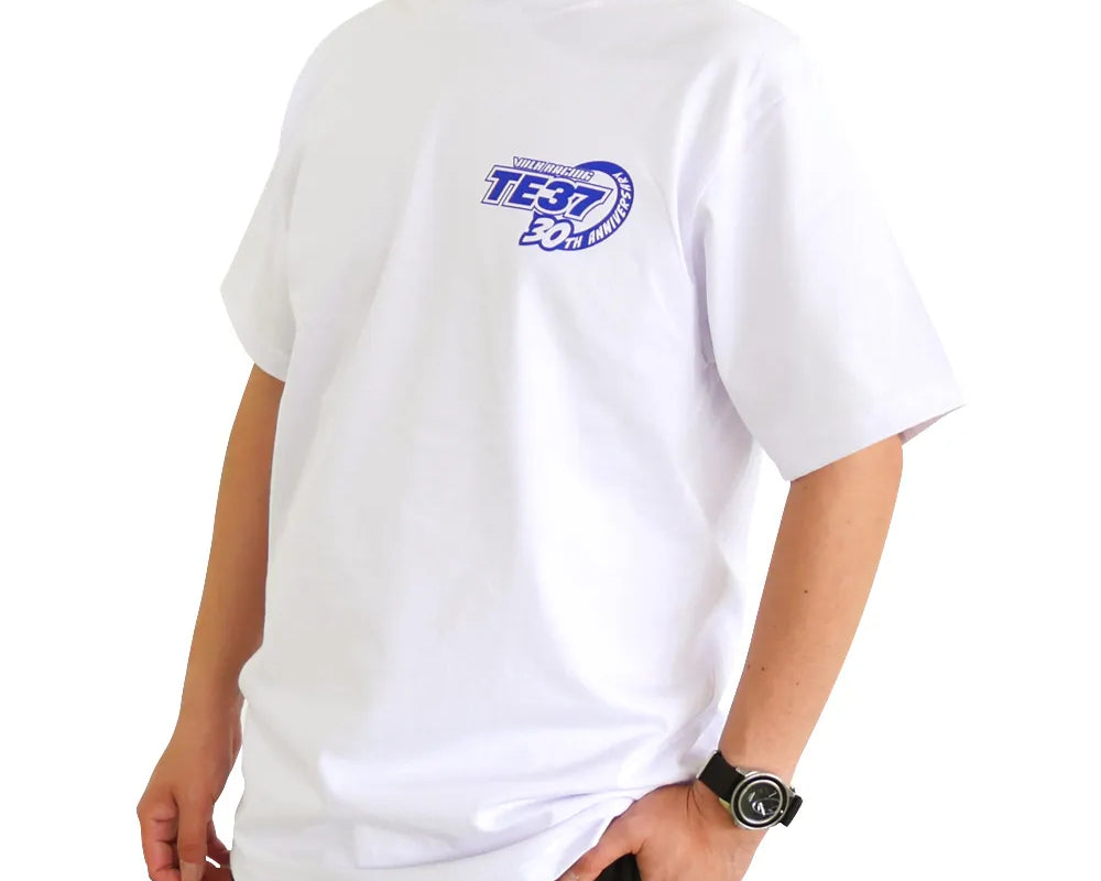 VOLK RACING TE37 30TH LOGO T-SHIRT - White / Medium