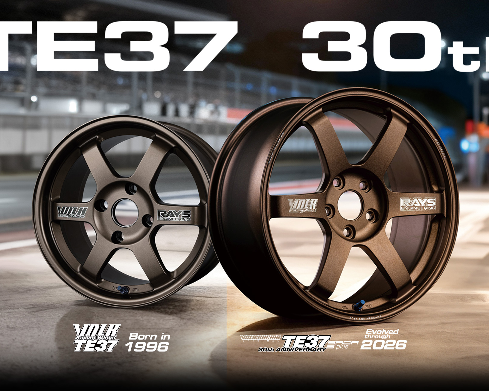 Volk Racing TE37 SAGA S-plus 30th Anniversary Sticker