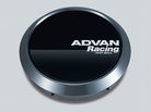 Advan Racing Centre Cap Flat - 73mm / Gloss Black & Hyper