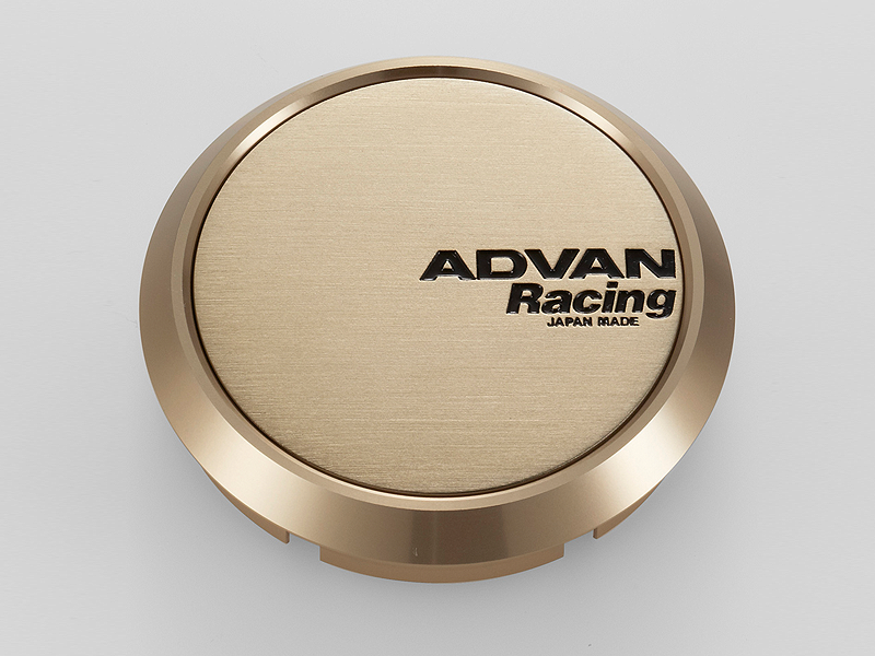 Advan Racing Centre Cap Flat - 73mm / Light Gold Anodized