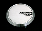 Advan Racing Centre Cap Flat - 73mm / Silver Anodized