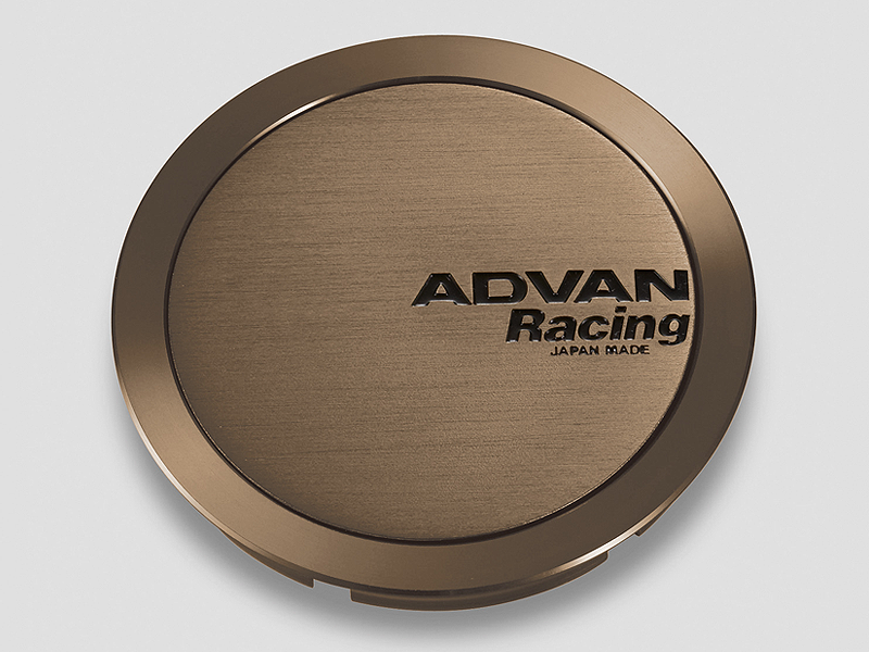 Advan Racing Centre Cap Full Flat - 73mm / Amber Bronze