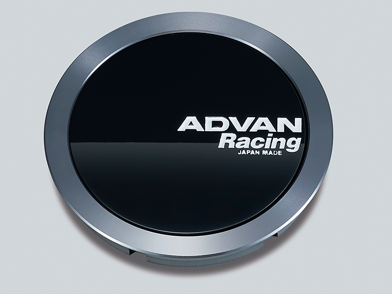 Advan Racing Centre Cap Full Flat - 73mm / Gloss Black &